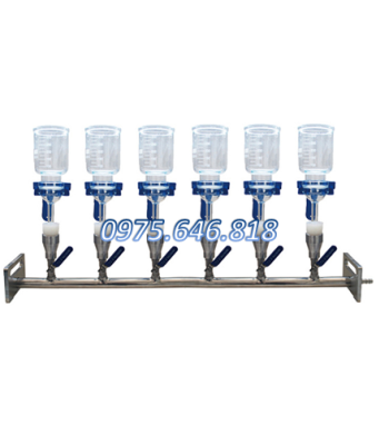 BỘ LỌC VI SINH 6 VỊ TRÍ, CHẤT LIỆU THỦY TINH