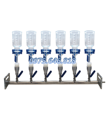 BỘ LỌC VI SINH 6 VỊ TRÍ, CHẤT LIỆU THỦY TINH