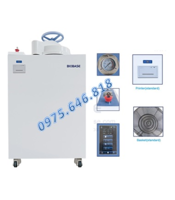 Nồi hấp tiệt trùng an toàn sinh học kiểu đứng,có máy in tích hợp